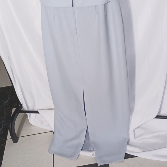 Jessica Howard Mother of the Bride/Groom 2 pc set, blueish/greenish gray - Picture 6 of 8